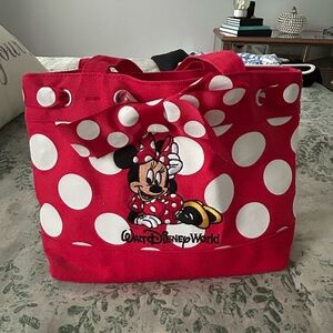Disney Red and White Minnie Mouse Tote